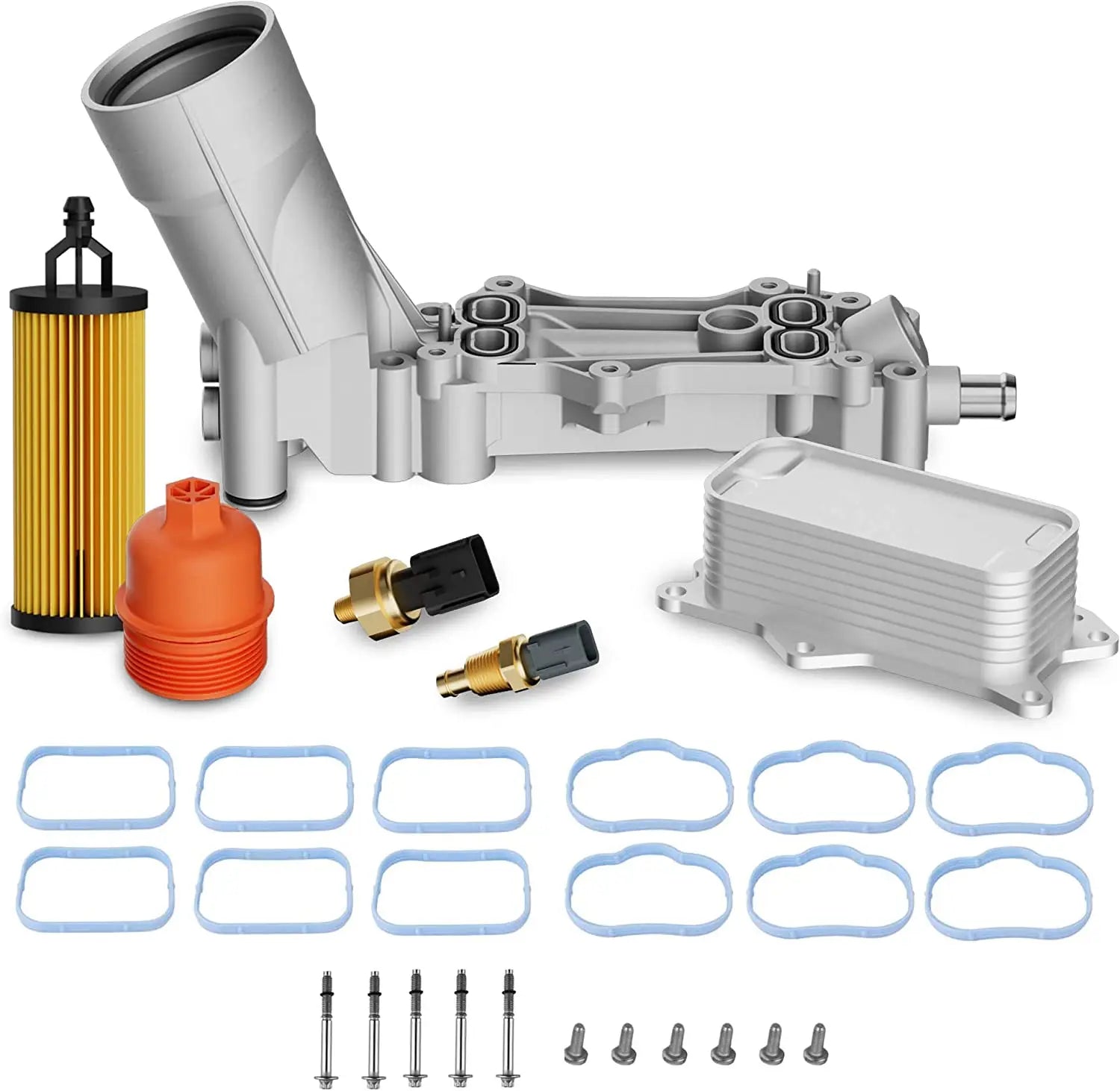 Engine Oil Cooler and Filter Housing Adapter Assembly Kit - Image #2