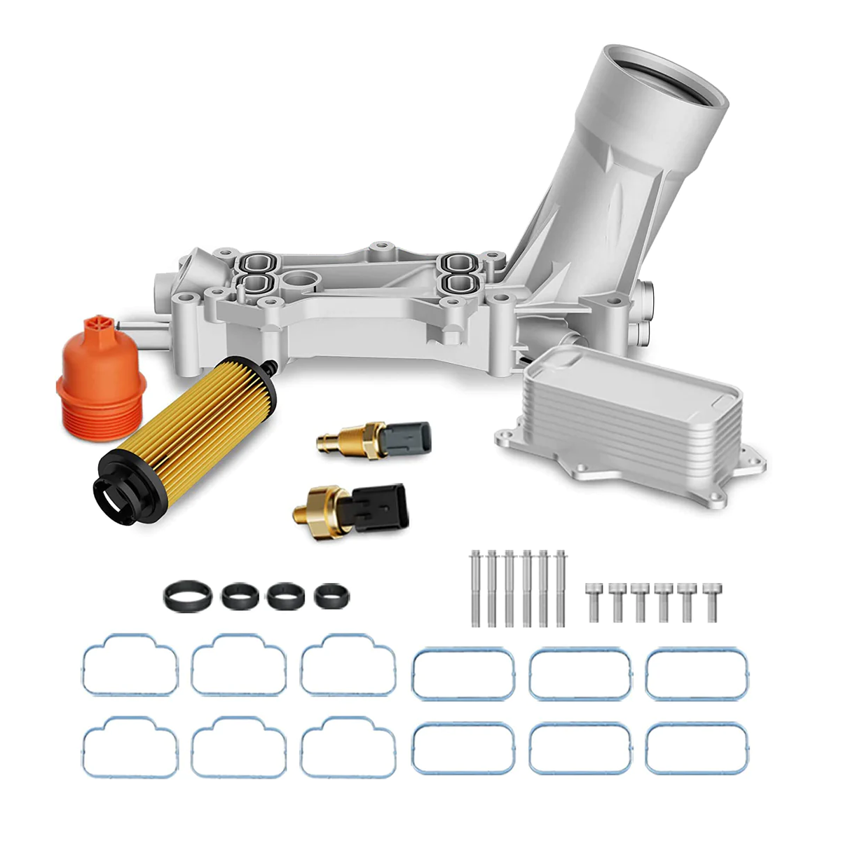 Engine Oil Cooler and Filter Housing Adapter Assembly Kit